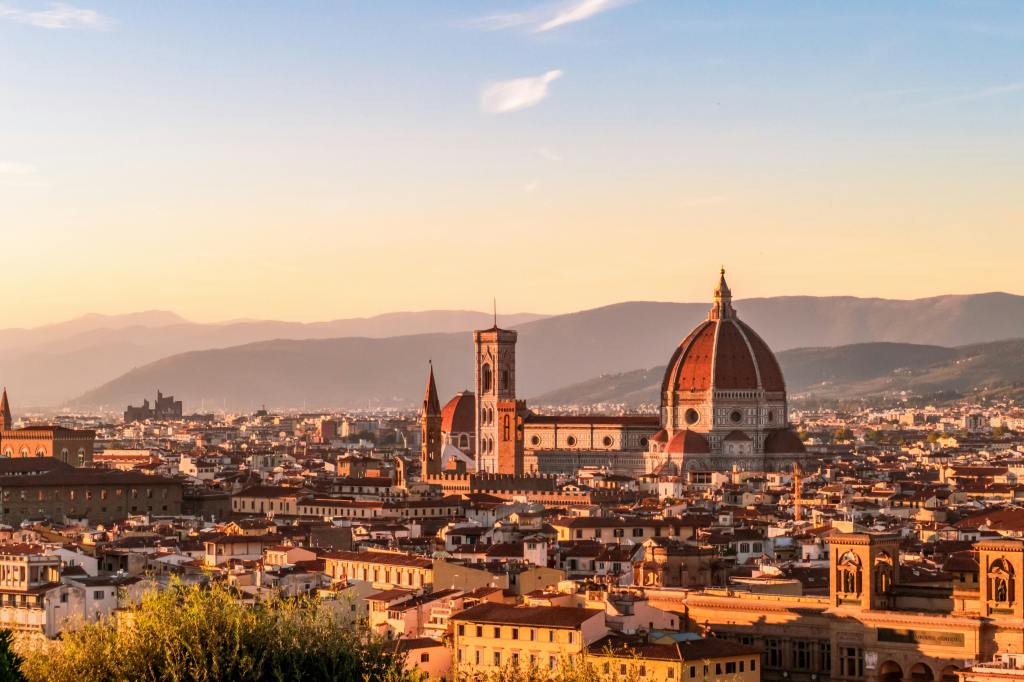 Skyline van Florence met het beroemde gebouw